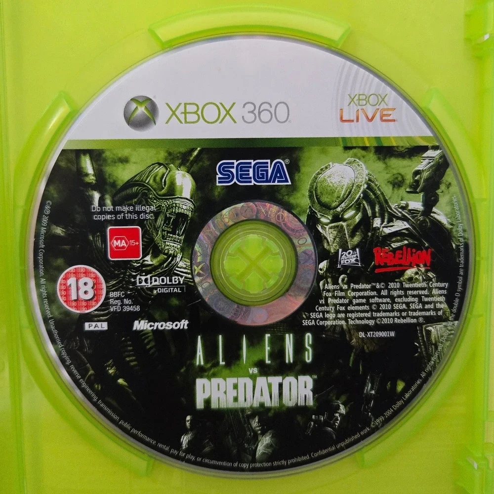 Aliens vs. Predator 2010 - Microsoft Xbox 360 - Complete CIB‎ W/ Manual TESTED